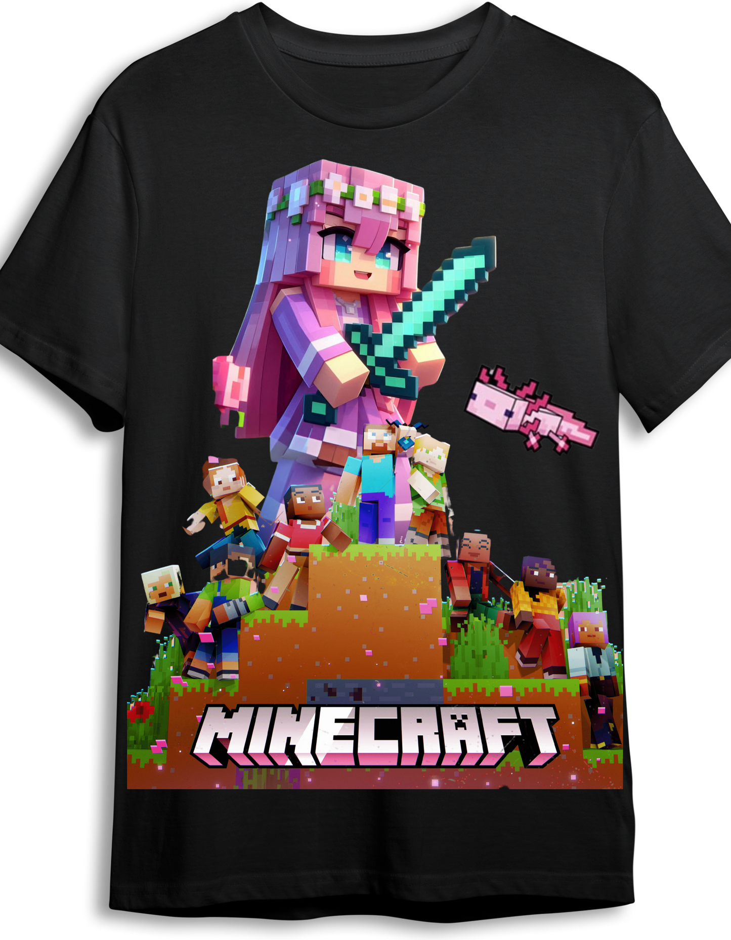 Mine Craft Movie Graphic T-Shirt