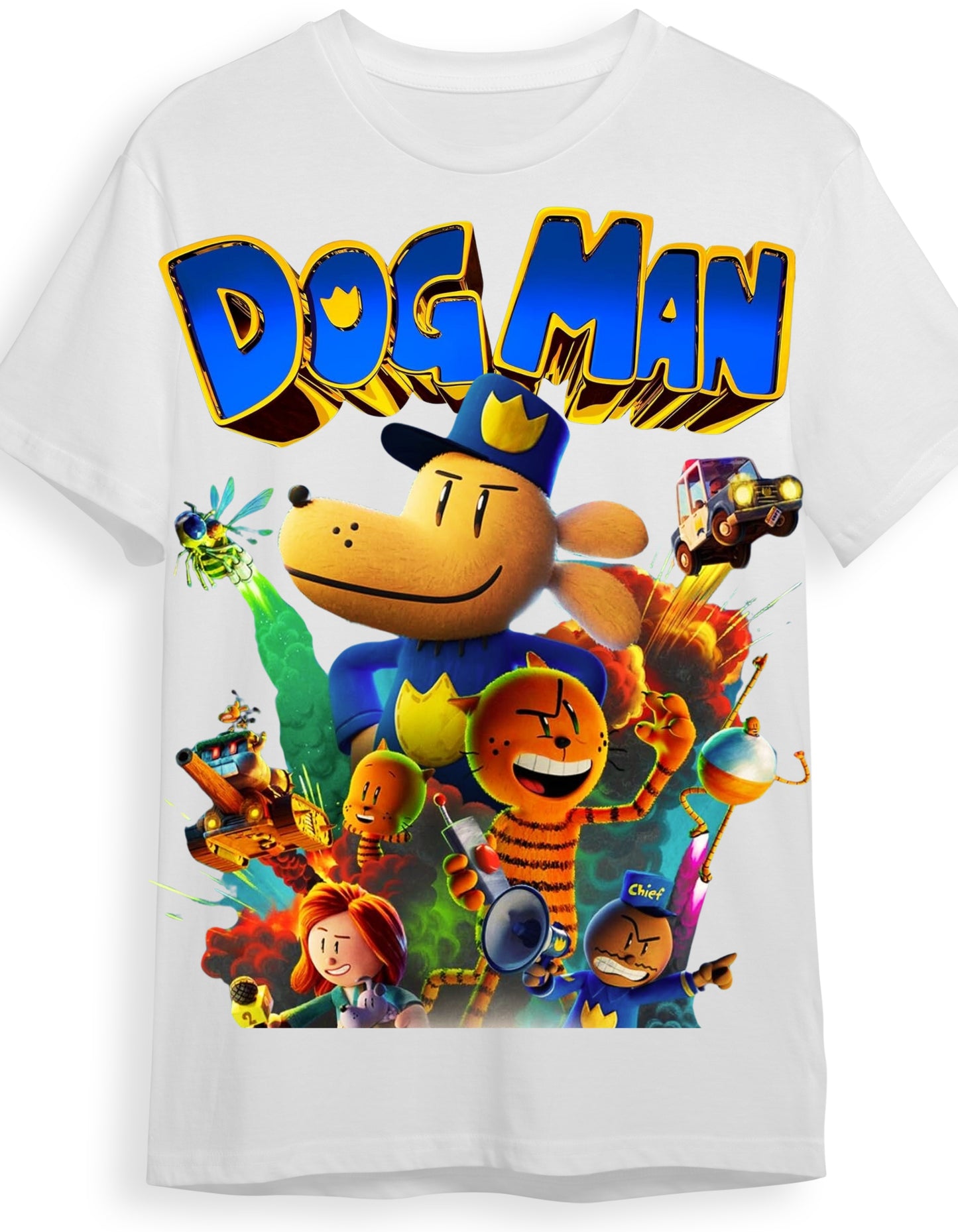 Dog Man Movie Graphic T-Shirt