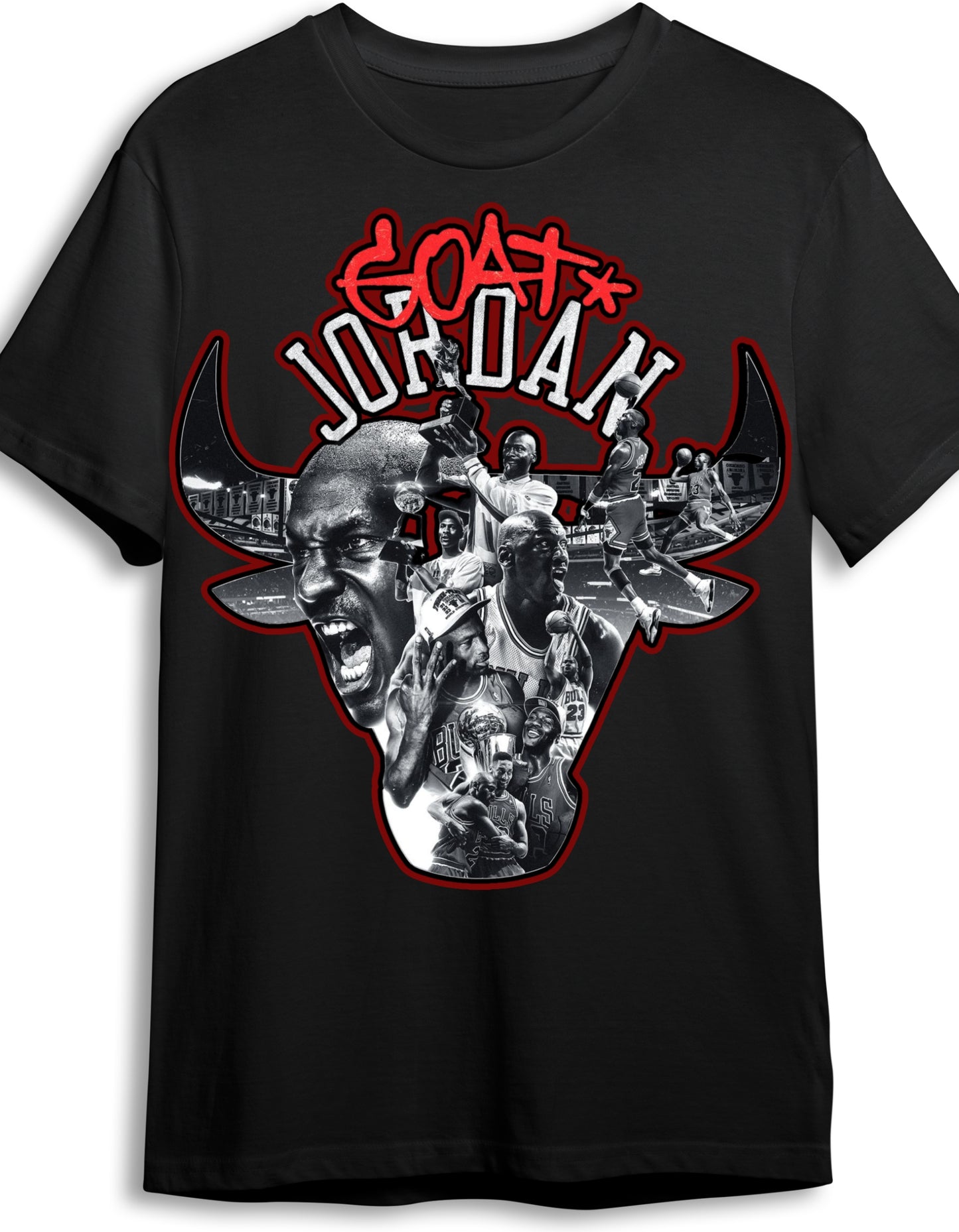 Michael Jordan Goat Graphic T Shirt