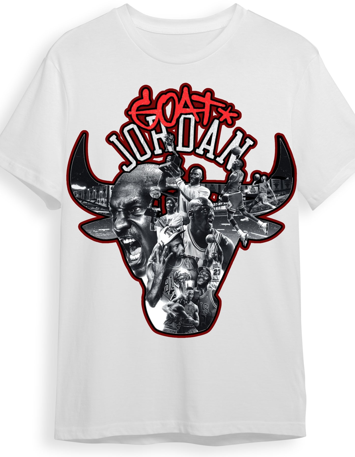 Michael Jordan Goat Graphic T Shirt
