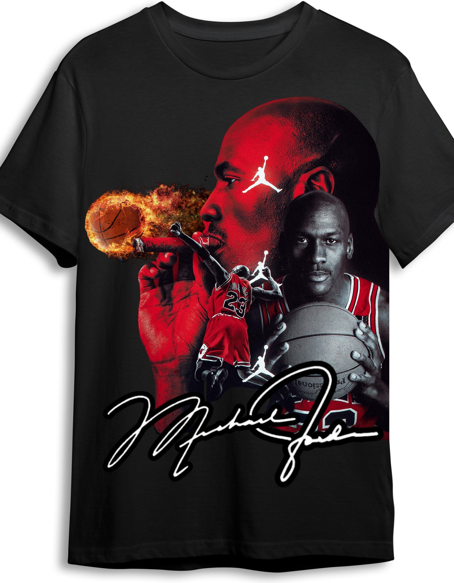 Michael Jordan "Flame" Graphic T Shirt