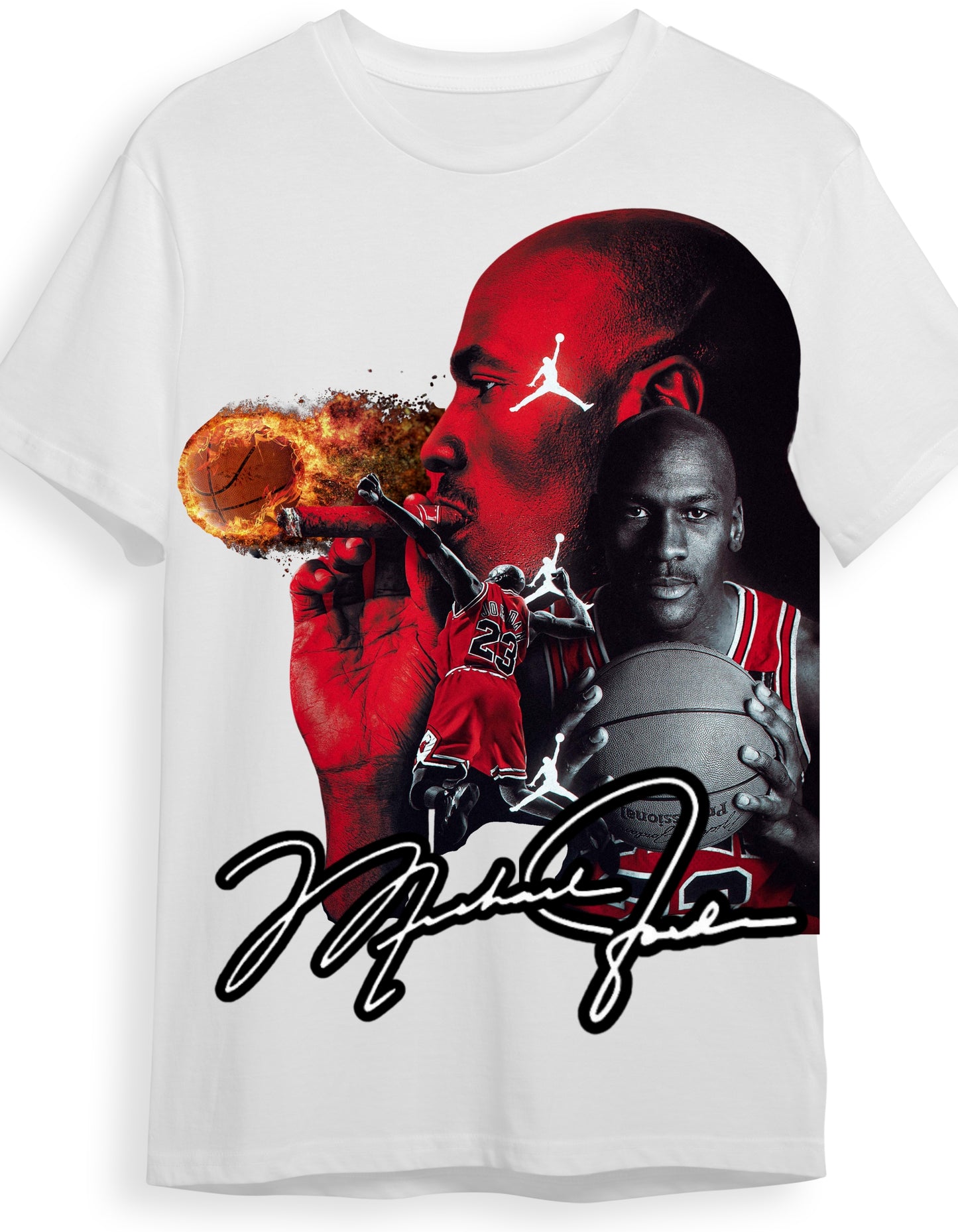 Michael Jordan "Flame" Graphic T Shirt
