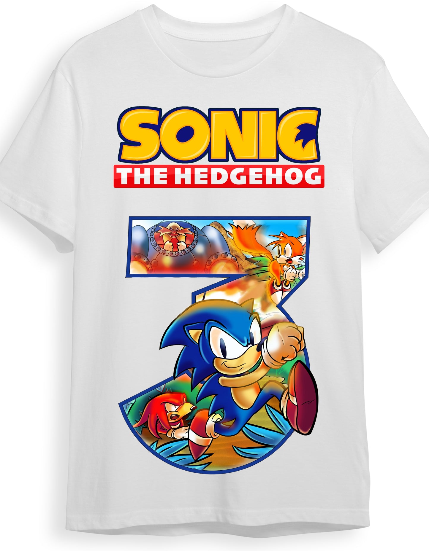 SONIC 3 Movie "Retro" Graphic T Shirt