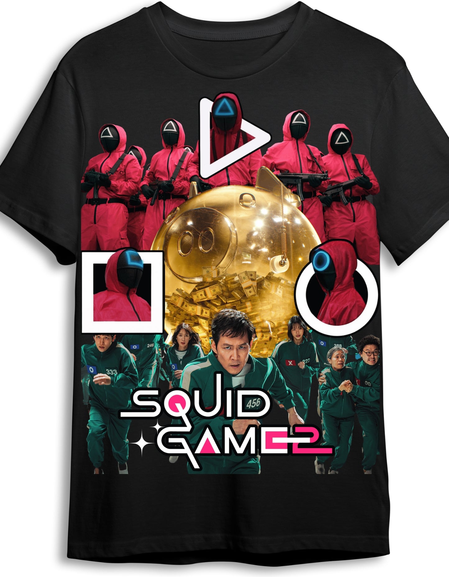 Squid Game 2 Netflix Series Graphic T-Shirt