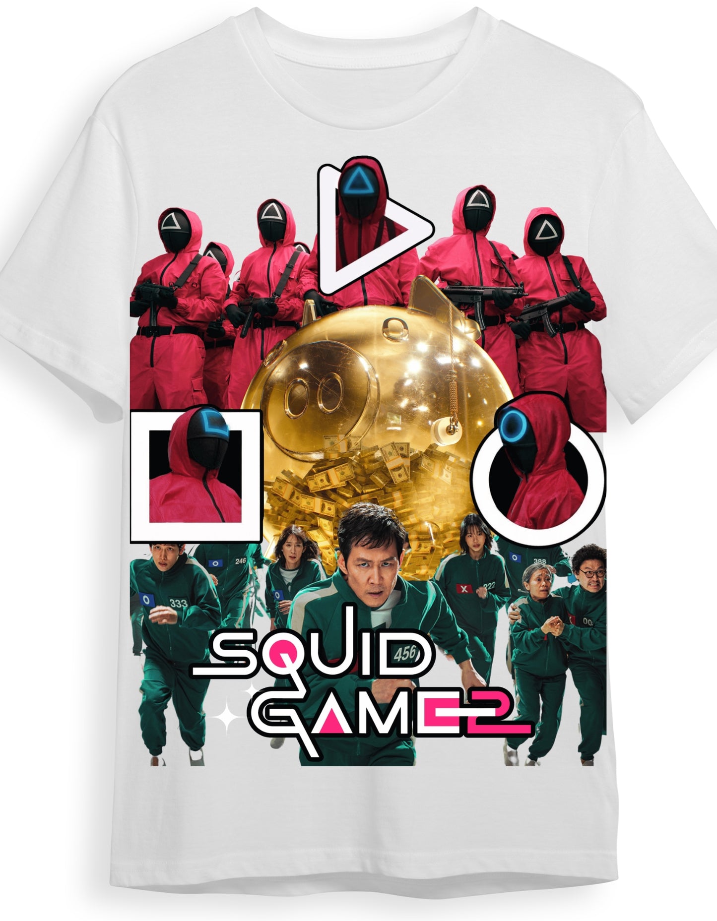 Squid Game 2 Netflix Series Graphic T-Shirt
