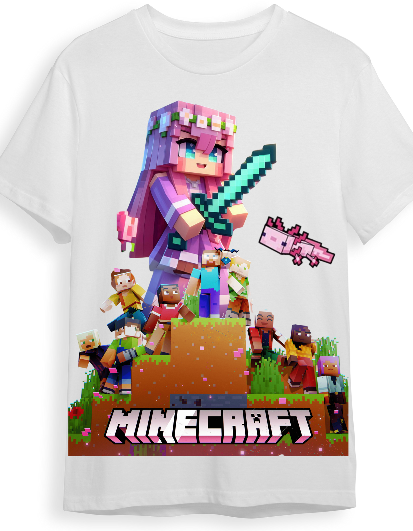 Mine Craft Movie Graphic T-Shirt