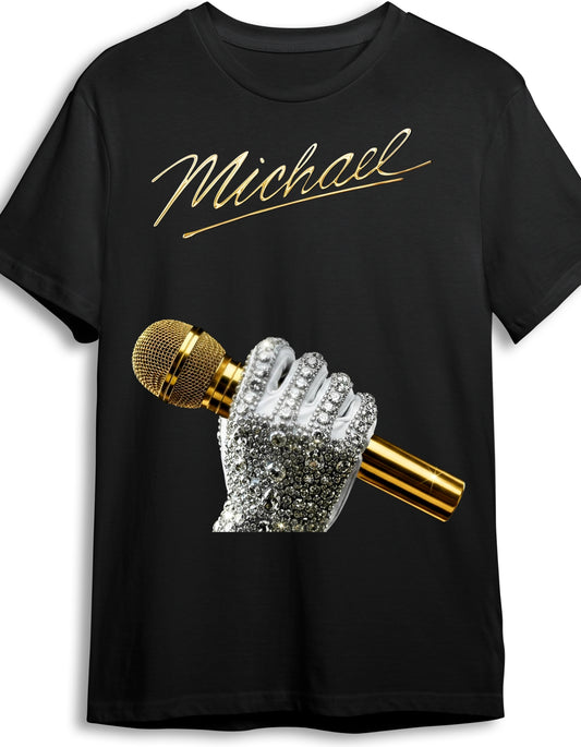 Michael Jackson Movie 'Gold Mic' Graphic T-Shirt