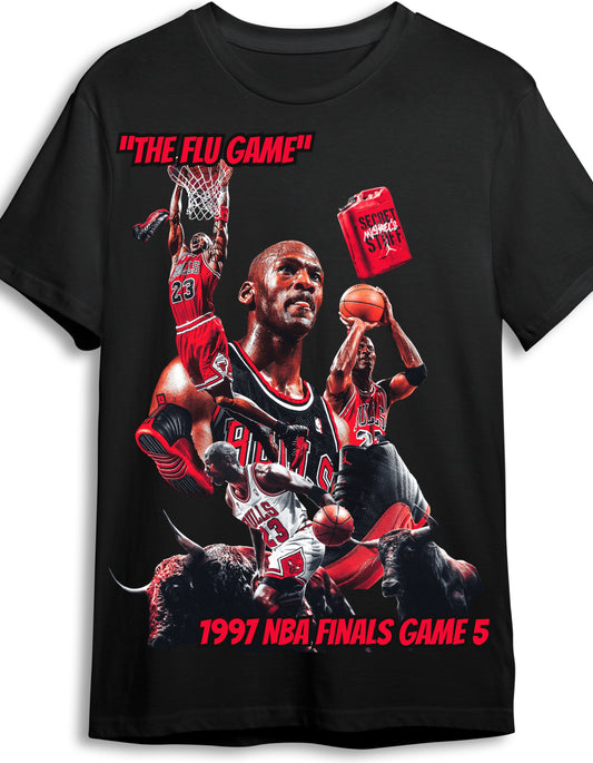 Micheal Jordan "The Flu Game" Graphic T Shirt