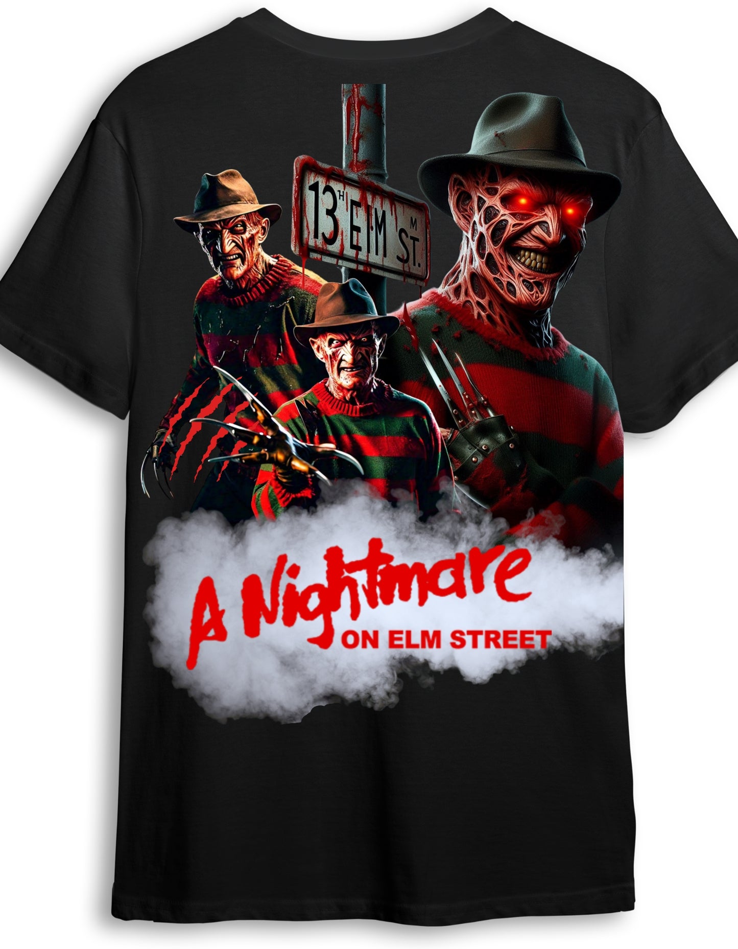 Freddy Kruegar "13 Elm Street" Graphic T Shirt