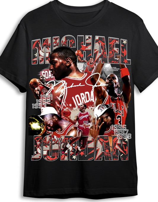 Micheal Jordan 3-Peat Graphic T Shirt