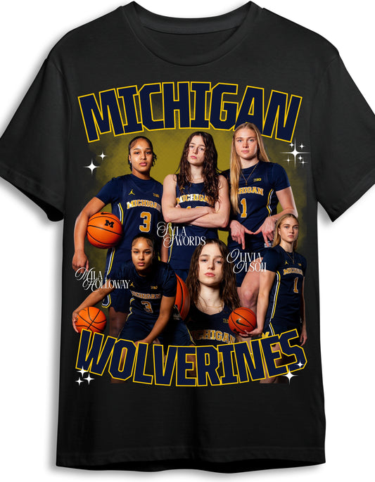 Michigan Wolverines WBB Graphic T Shirt