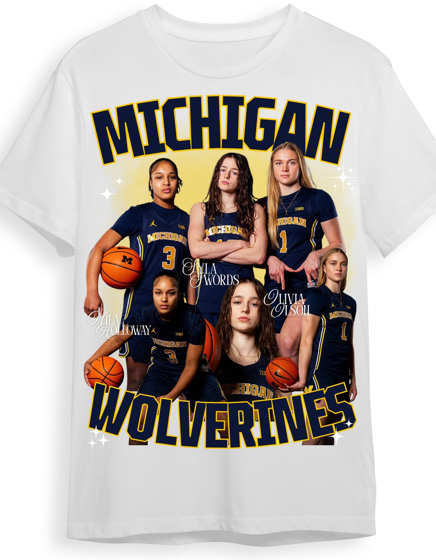Michigan Wolverines WBB Graphic T Shirt